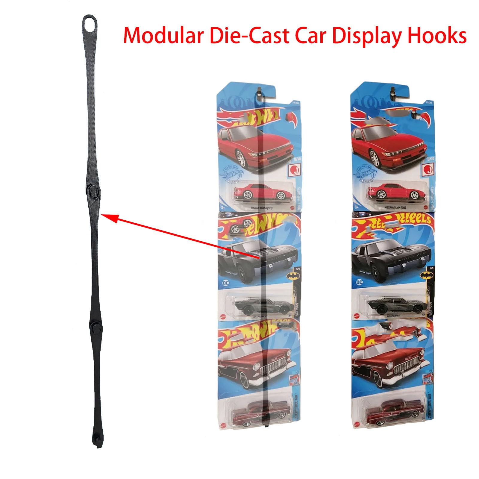 ホットウィール　hotwheels　ディスプレイ用　ハンガーフック Amazon｜SPANSEE モジュラーダイカストカーディスプレイフック ホット